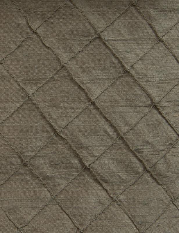 DUP-100_Diamond fabric in Khaki - Catania Silks